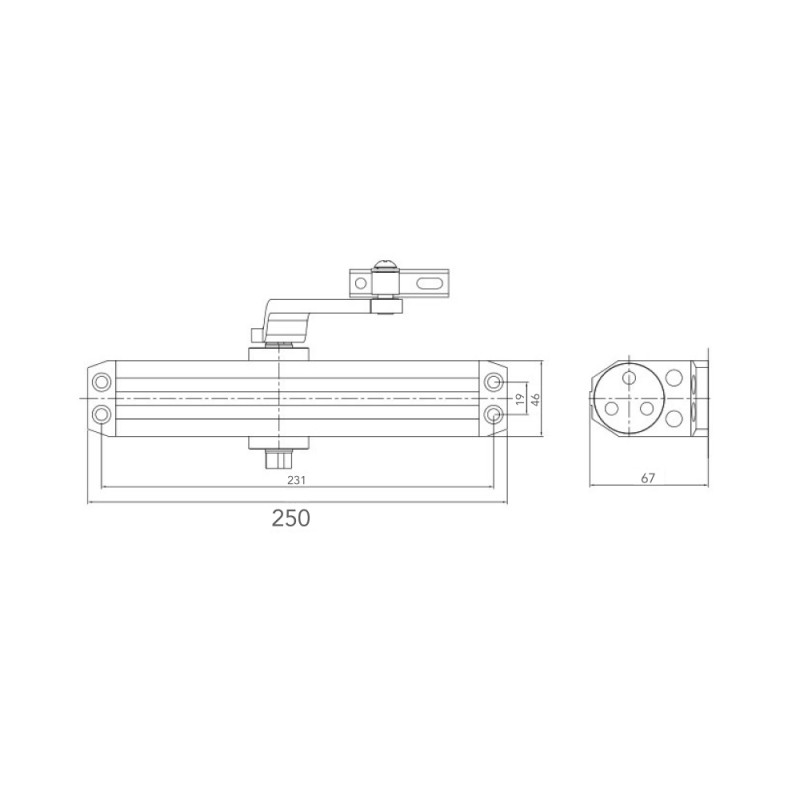 Дотягувач Dortec DT-516 сріблястий