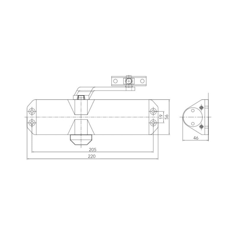Дотягувач Dortec DT-84 сріблястий