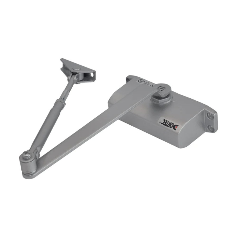 Дотягувач Dortec DT-62H з фіксацією дверей сріблястий