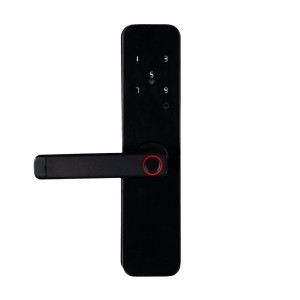 Замок біометричний автономний Trinix TRL-5401BTF Black з Bluetooth, зчитувачем відбитків пальців і карт