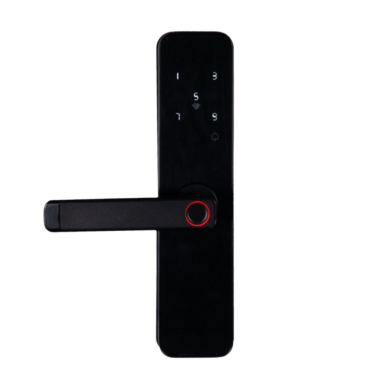 Замок біометричний автономний Trinix TRL-5401BTF Black з Bluetooth, зчитувачем відбитків пальців і карт