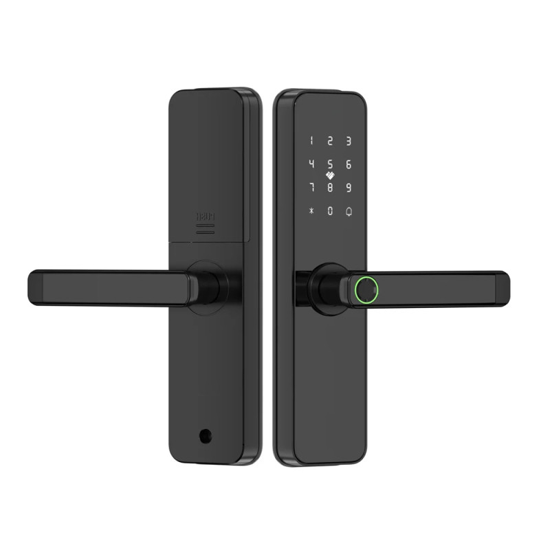 Замок біометричний автономний Trinix TRL-5401BTF Black з Bluetooth, зчитувачем відбитків пальців і карт