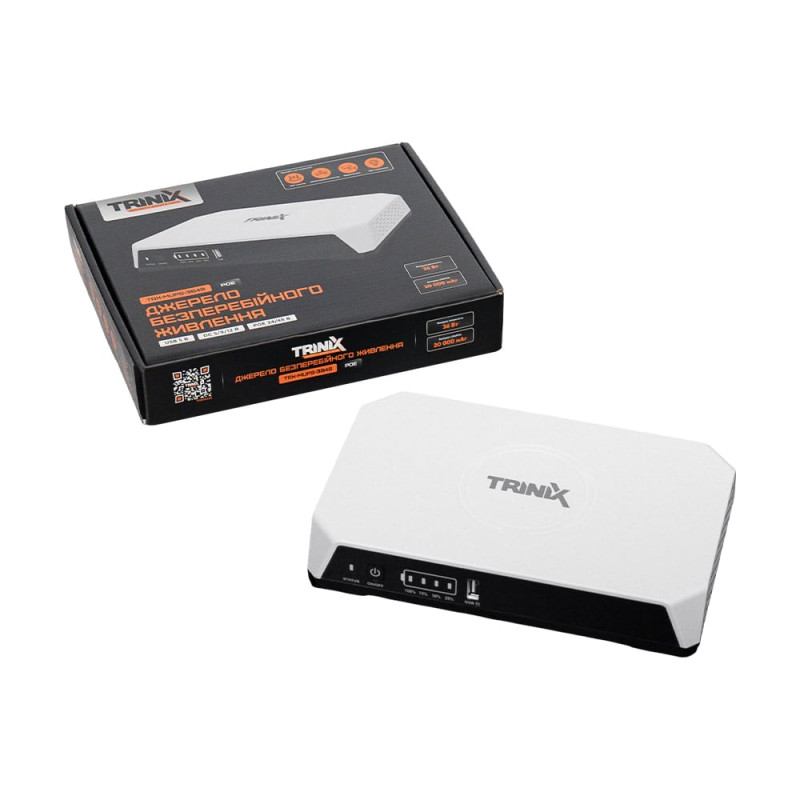 Блок безперебійного живлення Trinix TRX-MUPS-3648PoE (20000мАг LiFePo4) для Wi-Fi роутера і оптичного терміналу