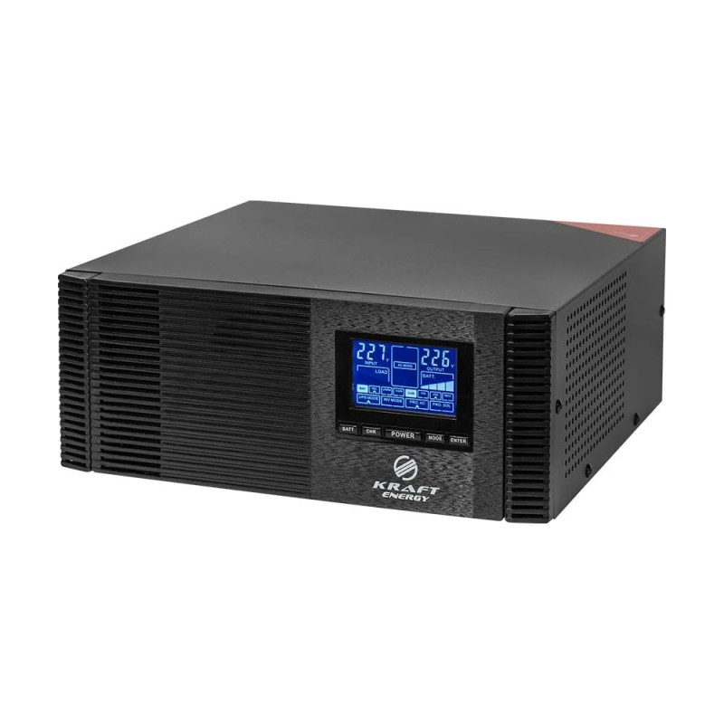 Комплект резервного живлення гібридний інвертор Kraft KRF-AVR1200VA/1КW-12V (MPPT 30А) + АКБ Trinix TGL12V200Ah/20Hr GEL