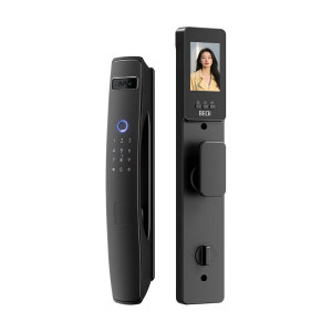 Замок біометричний автономний Trinix TRL-8803BTV Black L/R з Bluetooth, розпізнаванням облич, зчитувачем відбитків пальців і карт