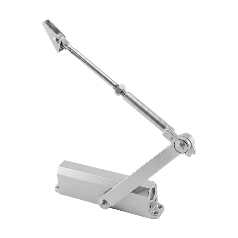 Доводчик Dortec DT-65HA Silver с фиксацией дверей серебристый