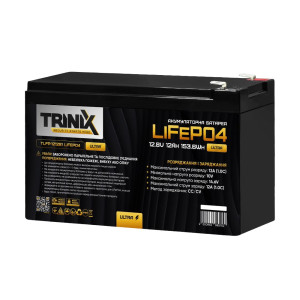 Аккумуляторная батарея Trinix TLFP-1212S1 Ultra LiFePO4 12В 12 Аг литий-железо-фосфатная