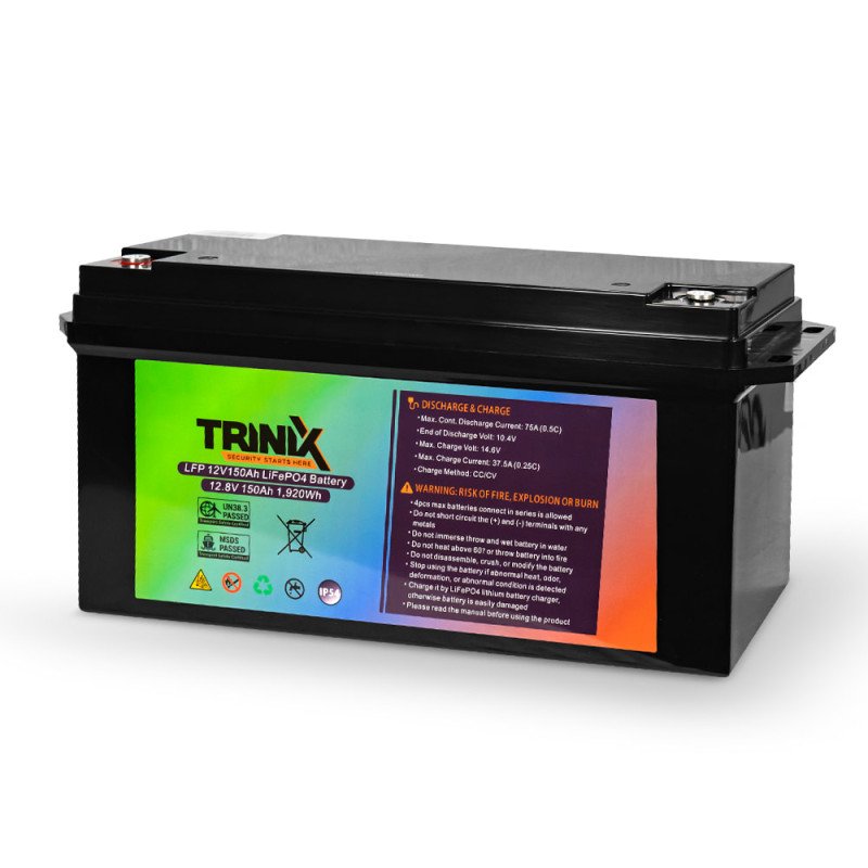 Акумуляторна LiFePO4 батарея Trinix LFP 12V150Ah 12В 150 Аг літій-залізо-фосфатна
