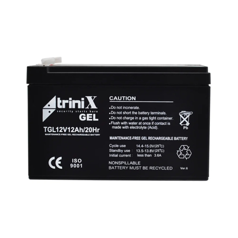 Аккумуляторная батарея Trinix TGL12V12Ah/20Hr GEL 12В 12 Ач гелевая
