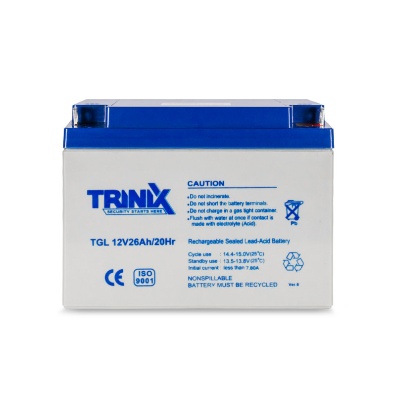 Акумуляторна батарея Trinix TGL12V26Ah/20Hr GEL 12В 26 Аг гелева