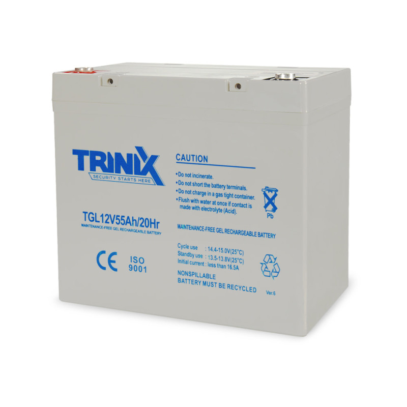 Аккумуляторная батарея Trinix TGL12V55Ah/20Hr GEL 12В 55 Ач гелевая