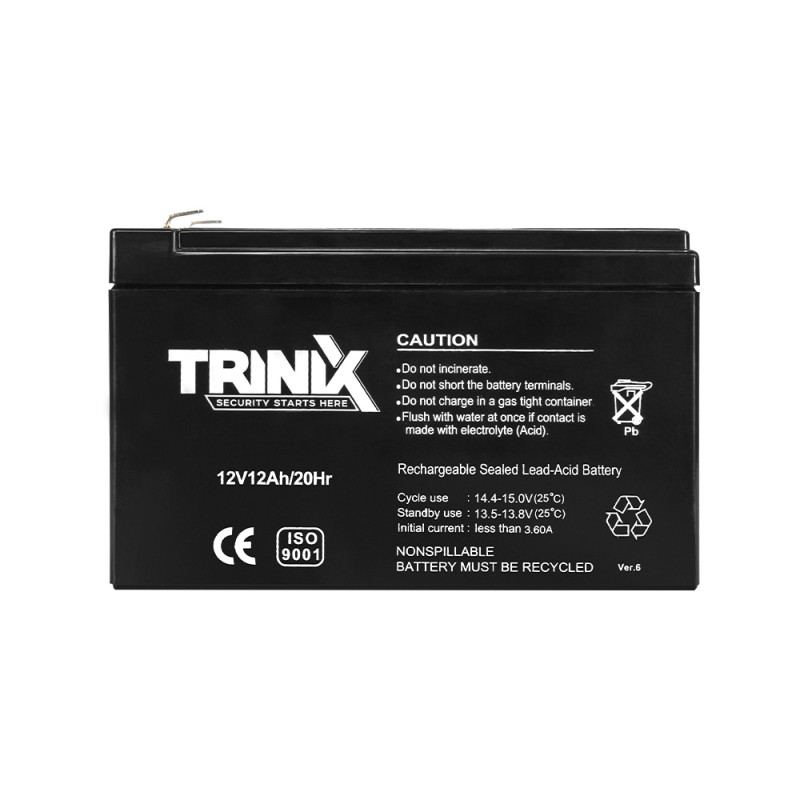 Акумуляторна батарея Trinix 12V12Ah/20Hr AGM 12В 12 Аг свинцево-кислотна