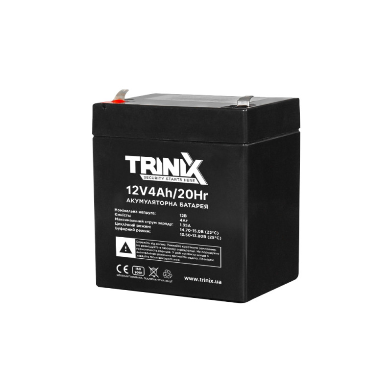 Акумуляторна батарея Trinix 12V4Ah/20Hr AGM 12В 4 Аг свинцево-кислотна