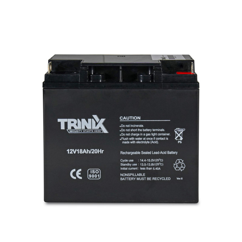Акумуляторна батарея Trinix 12V18Ah/20Hr AGM 12В 18 Аг свинцево-кислотна