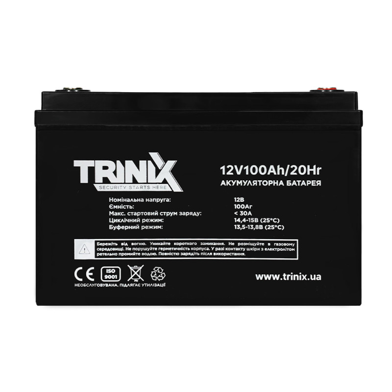 Акумуляторна батарея Trinix 12V100Ah/20Hr AGM 12В 100 Аг свинцево-кислотна