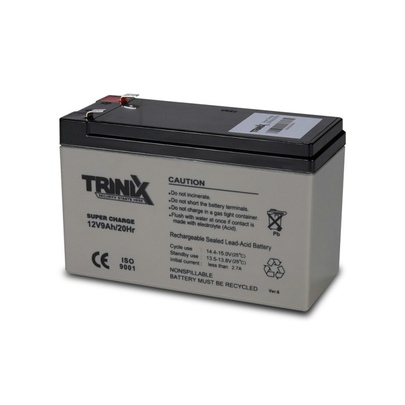 Аккумуляторная батарея Trinix 12V9Ah/20Hr Super Charge AGM 12В 9 Ач свинцово-кислотная