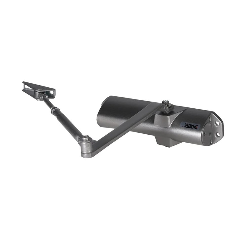 Дотягувач Dortec DT-83H з фіксацією дверей сріблястий