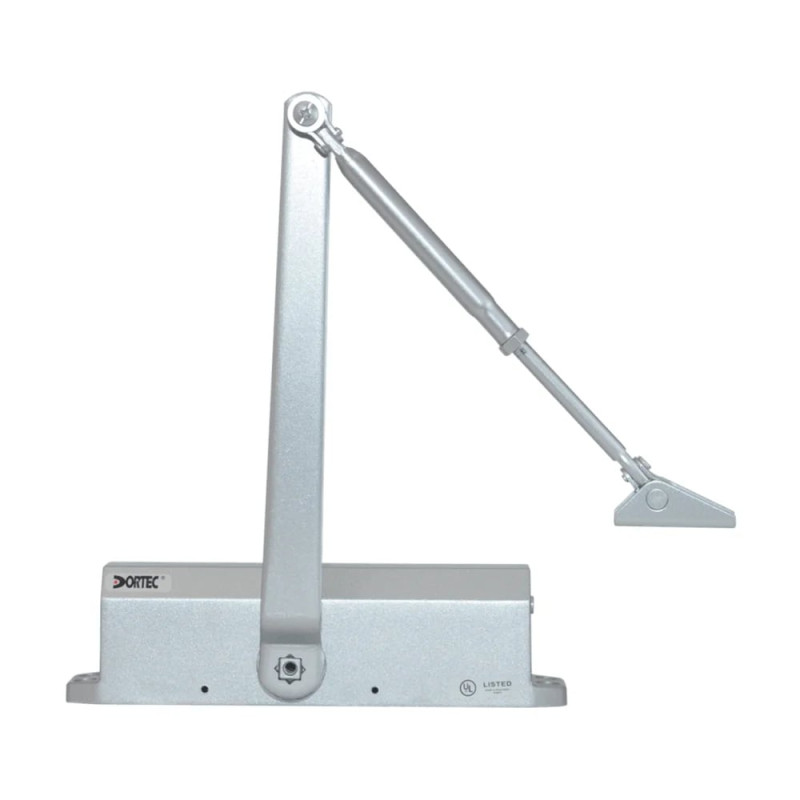 Доводчик Dortec DT-516HA с регулируемым углом фиксации дверей серебристый