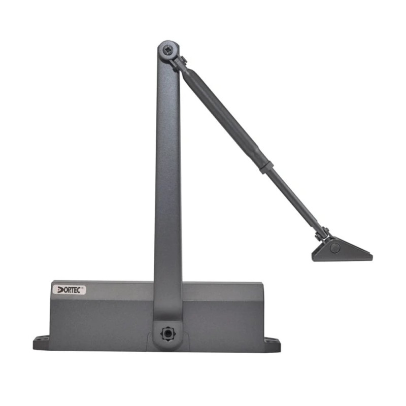 Дотягувач Dortec DT-65H з фіксацією дверей графіт