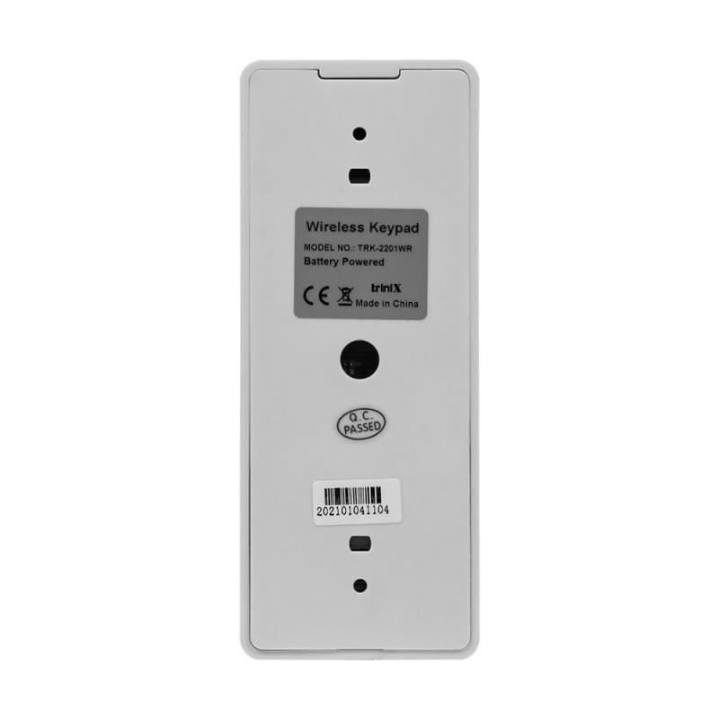 Зчитувач Trinix TRK-2201WR бездротовий з клавіатурою білий для замку TRL-2201WR