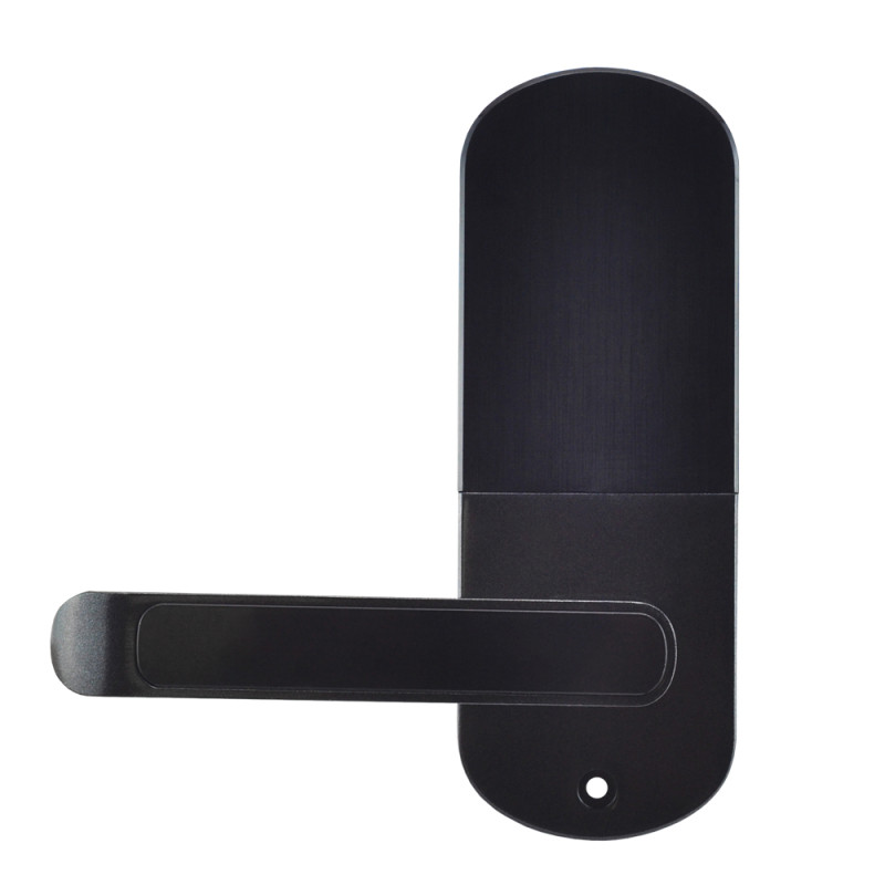Замок біометричний автономний Trinix TRL-5107BTF Black Right з Bluetooth, зчитувачем відбитків пальців і карт Mifare