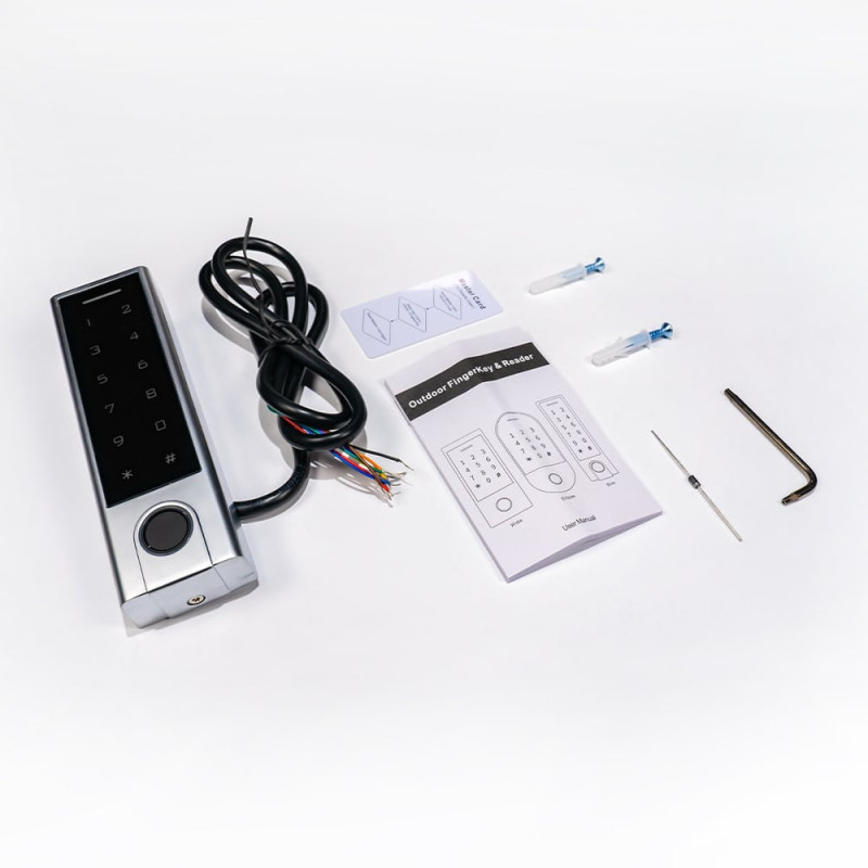 Зчитувач відбитків пальців та карт Trinix TRK-1107EFBT з підтримкою Tuya Smart, клавіатурою, Bluetooth та контролером