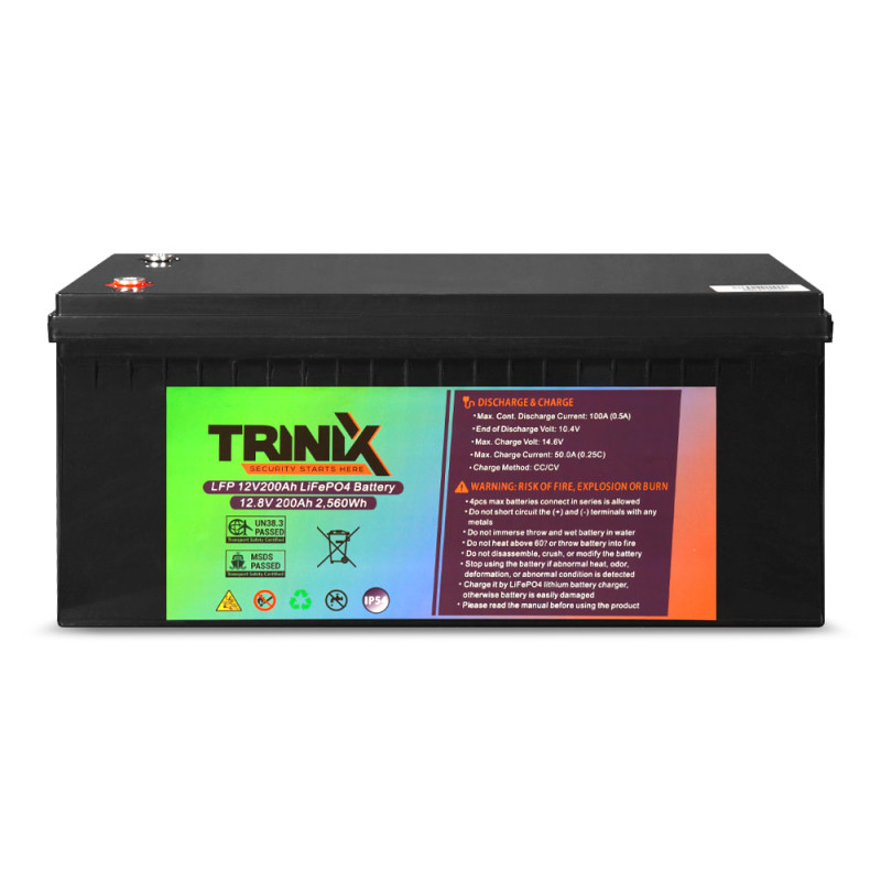 Акумуляторна батарея літій-залізо-фосфатна 12В 200Аг Trinix LFP 12V200Ah LiFePo4