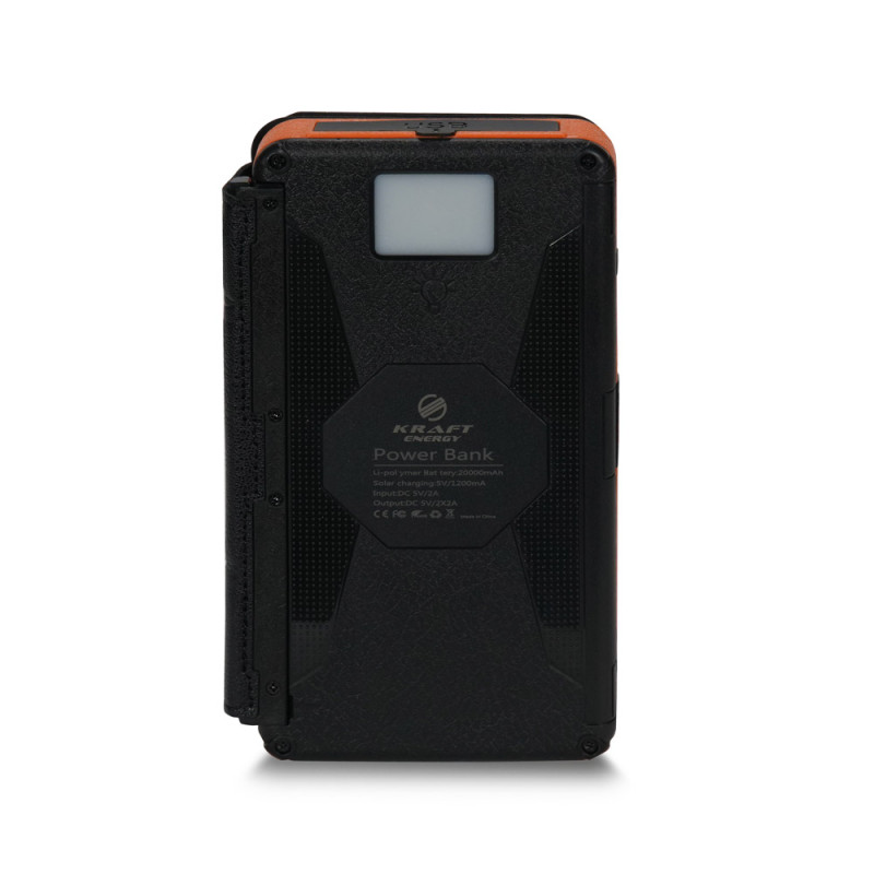 Повербанк Kraft TPB-20SLP4F 20000mAh с солнечной панелью