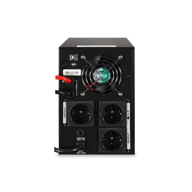 ДБЖ Kraft KRF-PSW2000VA/1600W(LCD)24V UPS під зовнішній акумулятор