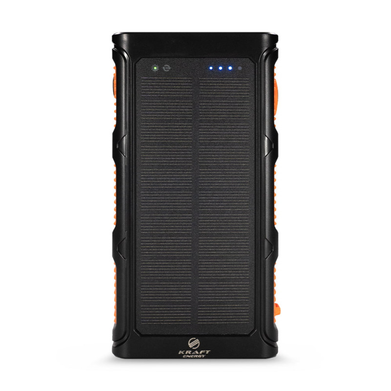 Повербанк Kraft KPB-U1930HCSL 30000mAh з динамогенератором та сонячною панеллю
