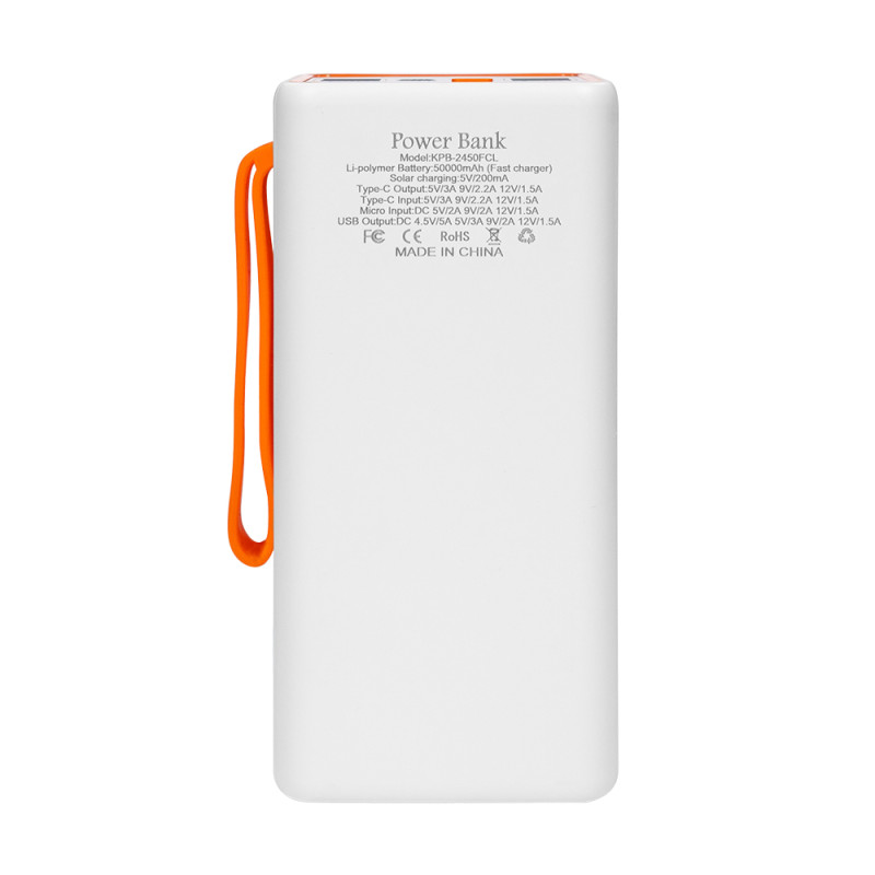 Повербанк Kraft KPB-2450FCL 50000mAh белый