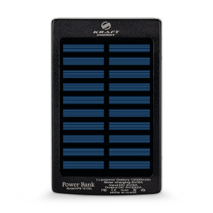 Повербанк Kraft KPB-1012SL 10000mAh з сонячною панеллю чорний