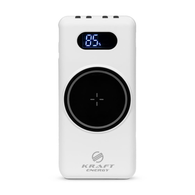 Повербанк Kraft KPB-1110W 10000mAh білий з бездротовою зарядкою