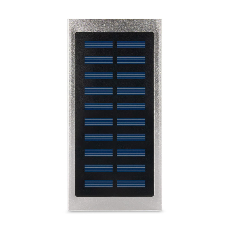 Повербанк Kraft KPB-1020SLIM 20000mAh з сонячною панеллю сріблястий