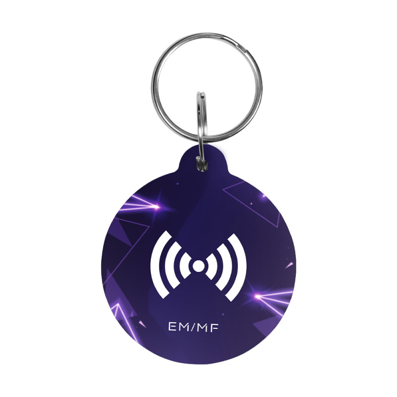 Ключ Trinix Proximity-key EM+MF epoxy круглий фіолетовий