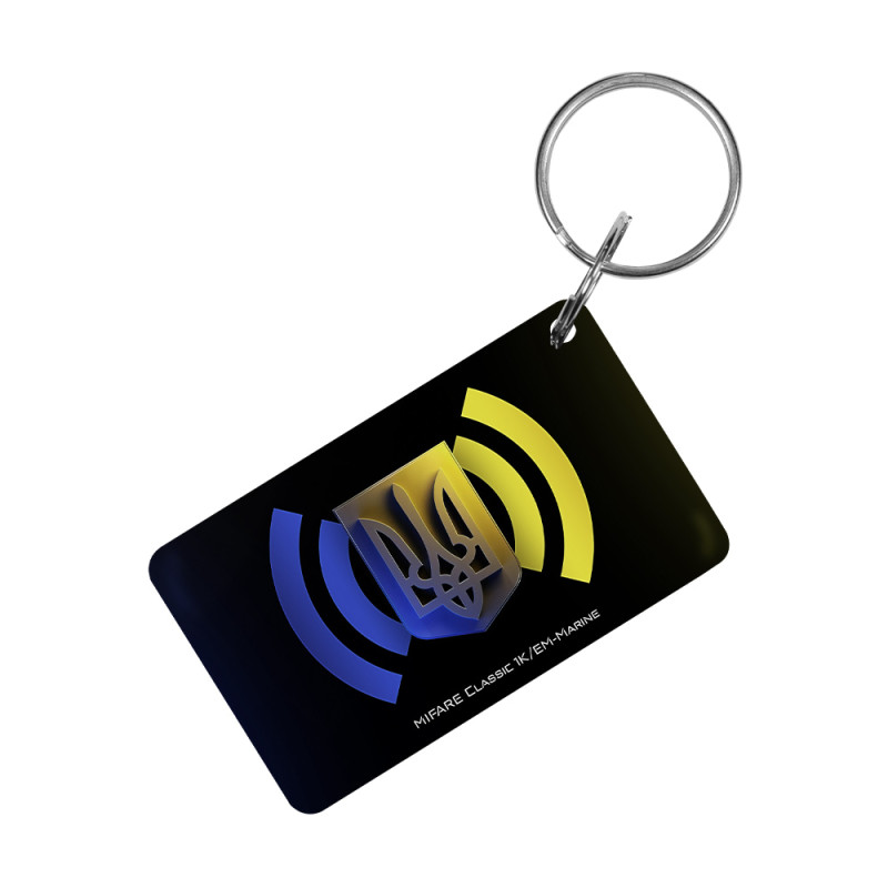 Ключ Trinix Proximity-key EM+MF epoxy прямокутний герб