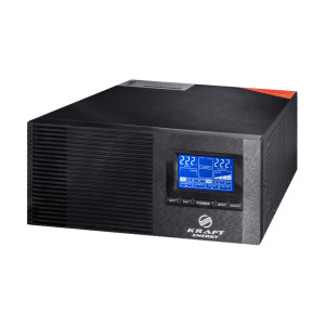 Інвертор Kraft KRF-AVR1200VA/1КW-12V з чистою синусоїдою (12В, 1000Вт)