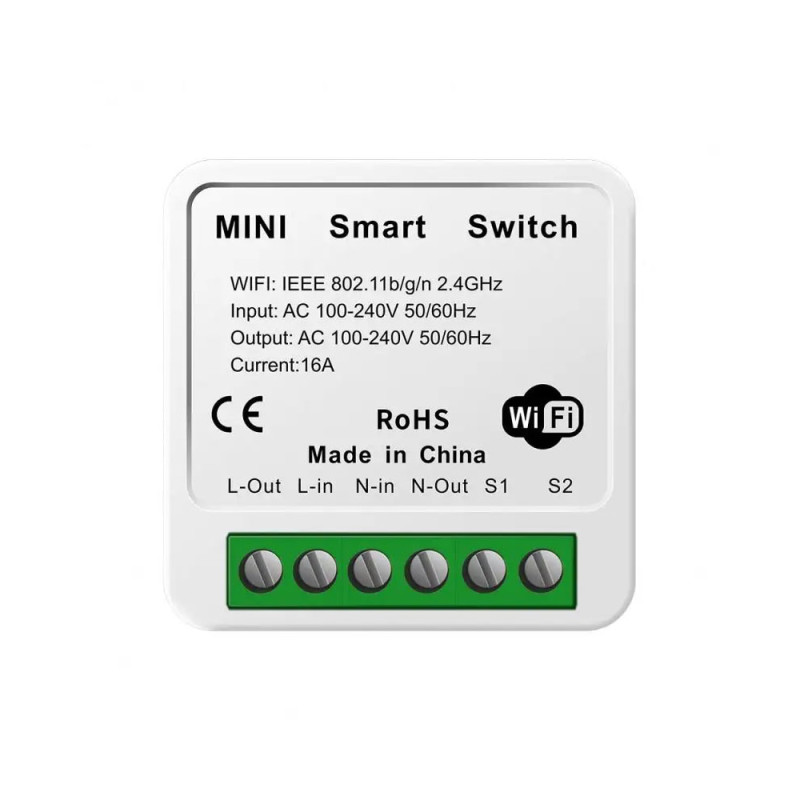 Розумне реле Trinix TRX-WC02(WiFi)16А з Wi-Fi та підтримкою Tuya Smart