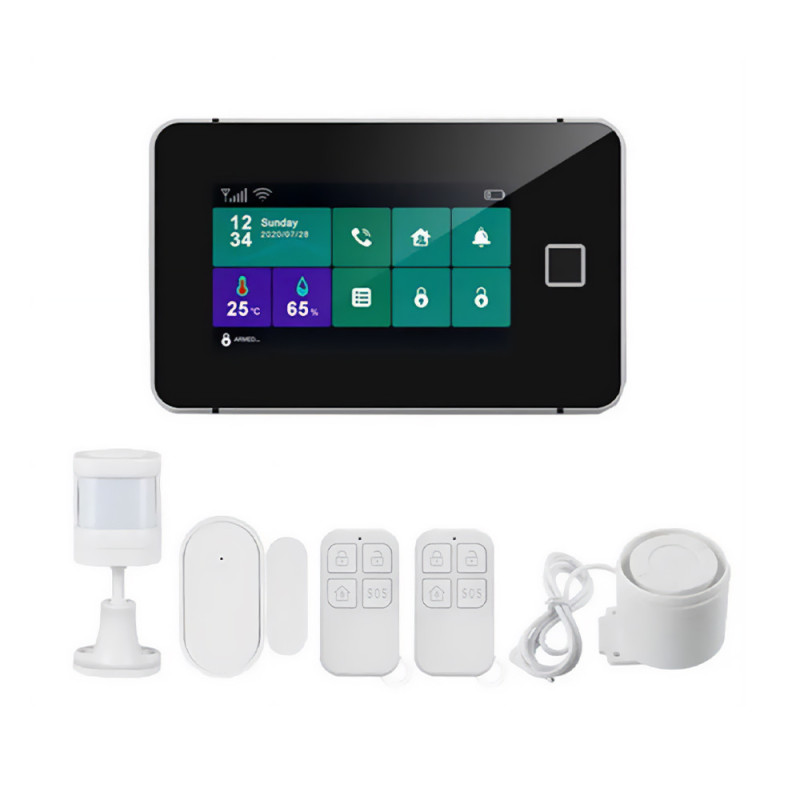 Комплект сигналізації Trinix TRX-GSM-Kit(LCD)(WiFi) з WiFi та GSM