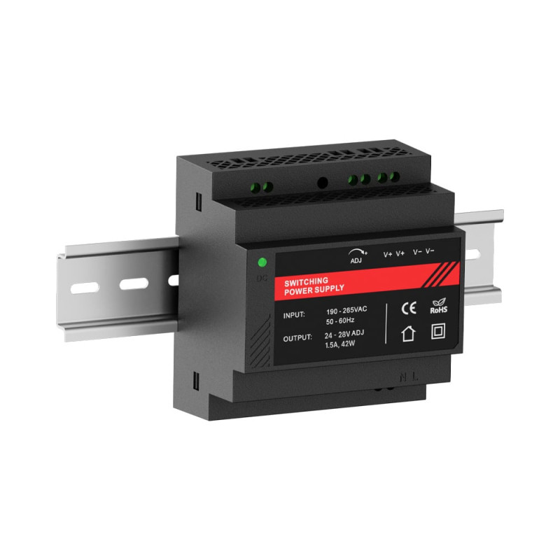 Джерело безперебійного живлення Kraft PSU-24015DIN(P) 24В з кріпленням на DIN-рейку