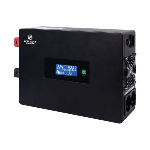 Інвертор Kraft KRF-SAVR1000VA/1kW-12V (12В, 1000Вт)