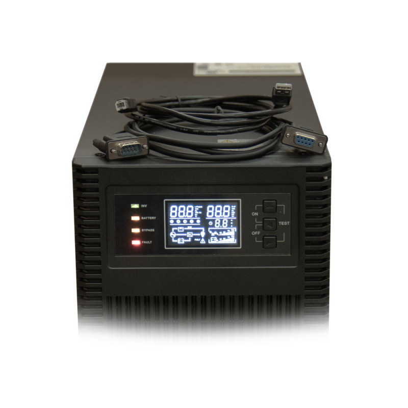 ДБЖ Kraft KRF-T6000VA/6000W(LCD) Pro Online UPS з вбудованими акумуляторними батареями