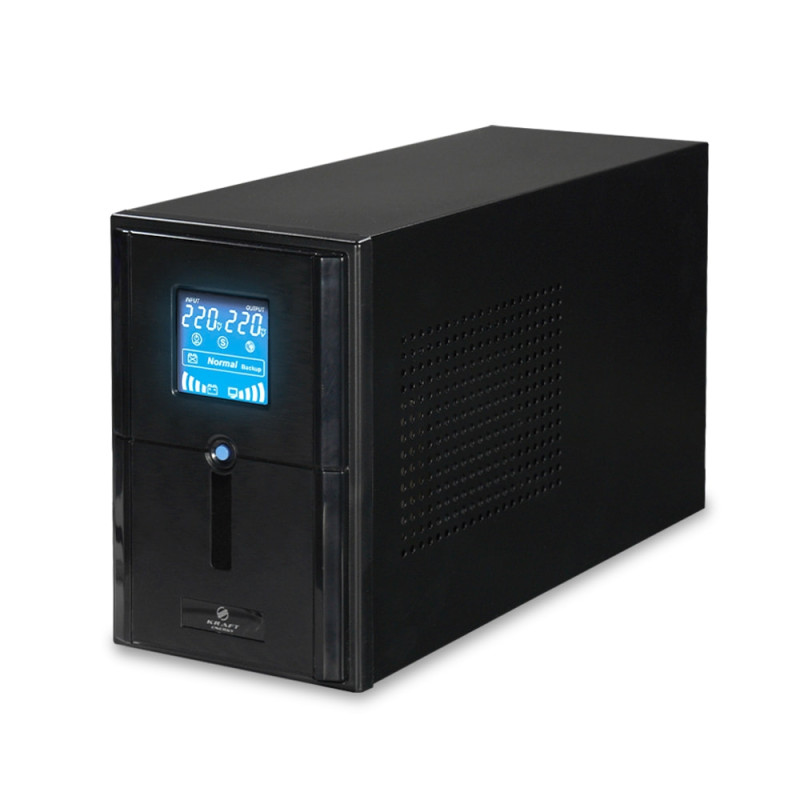 Комплект резервного живлення Kraft PSW1000VA/800W(LCD)24V UPS + гелева батарея 660 Вт-г