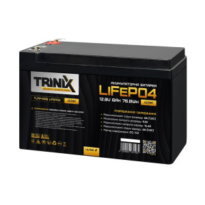 Акумуляторна батарея Trinix TLFP-1206 Ultra LiFePO4 12В 6 Аг літій-залізо-фосфатна