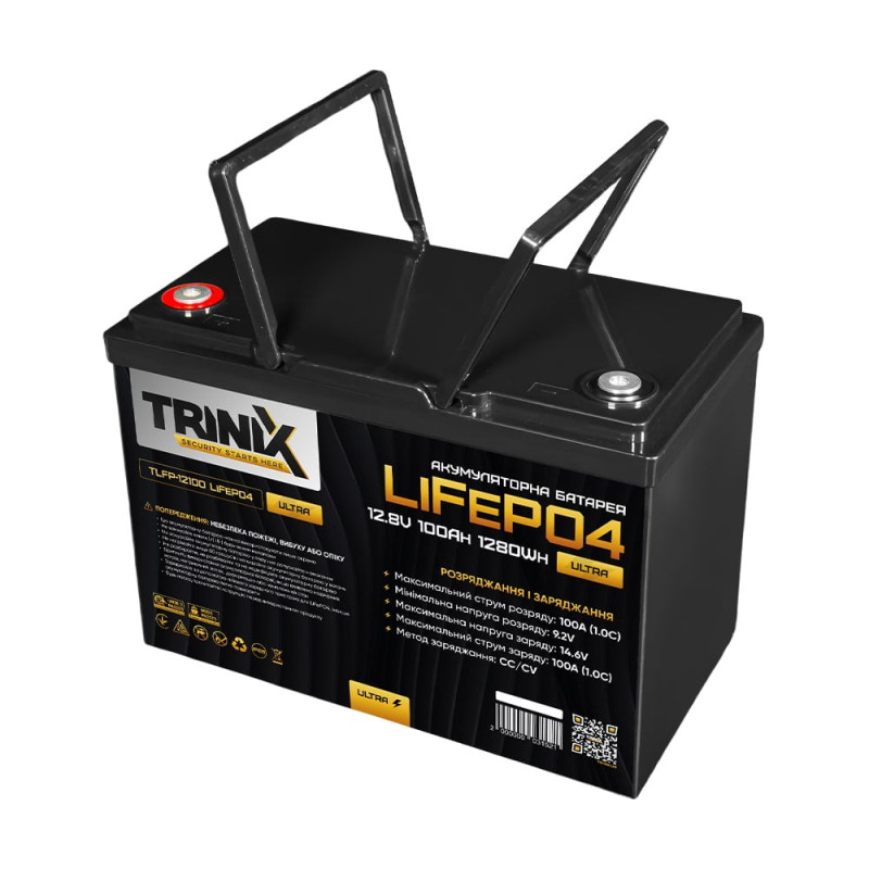 Акумуляторна батарея Trinix TLFP-12100 Ultra LiFePO4  12В 100 Аг літій-залізо-фосфатна