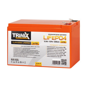 Акумуляторна батарея Trinix TLFP-1210S Ultra LiFePO4 12В 10 Аг літій-залізо-фосфатна