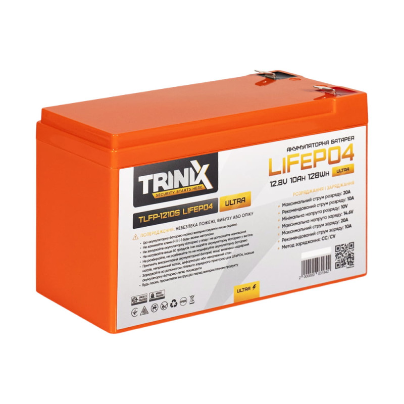 Акумуляторна батарея Trinix TLFP-1210S Ultra LiFePO4 12В 10 Аг літій-залізо-фосфатна