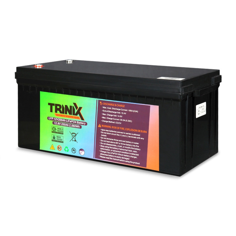 Акумуляторна батарея літій-залізо-фосфатна 12В 200Аг Trinix LFP 12V200Ah LiFePo4