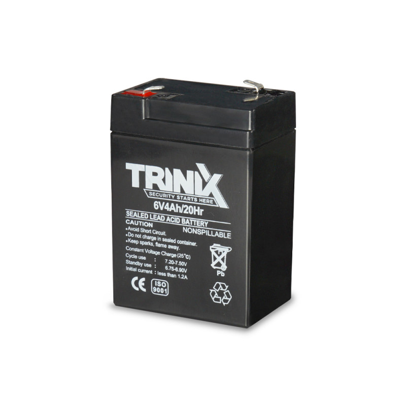 Акумуляторна батарея Trinix 6V4Ah/20Hr AGM 6В 4 Аг свинцево-кислотна