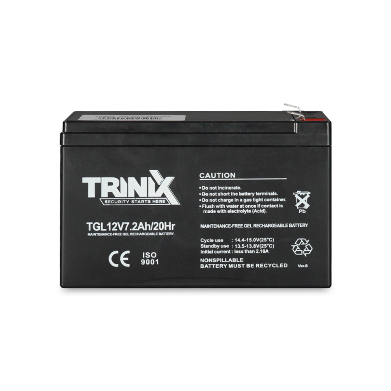 Аккумуляторная батарея Trinix TGL12V7.2Ah/20Hr GEL 12В 7.2 Аг гелевая